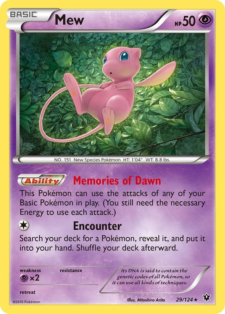 Image for Mew (29/124) (XY - Fates Collide) - Pokemon