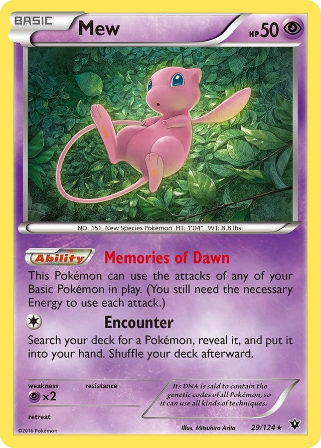 Image for Mew (29/124) (XY - Fates Collide) - Pokemon