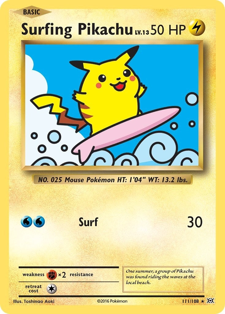 Image for Surfing Pikachu (111/108) (XY - Evolutions) - Pokemon