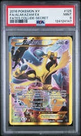 ALAKAZAM EX SECRET 2016 FATES COLLIDE PSA 9