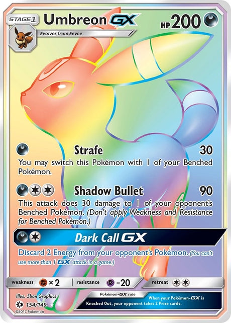 Image for Umbreon GX (Secret) (154/149) (SM Base Set) - Pokemon