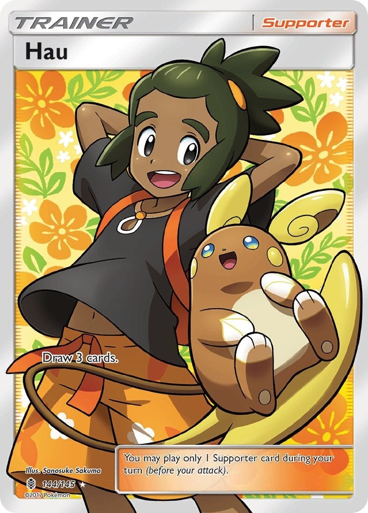Hau (Full Art) (144/145) (SM - Guardians Rising)