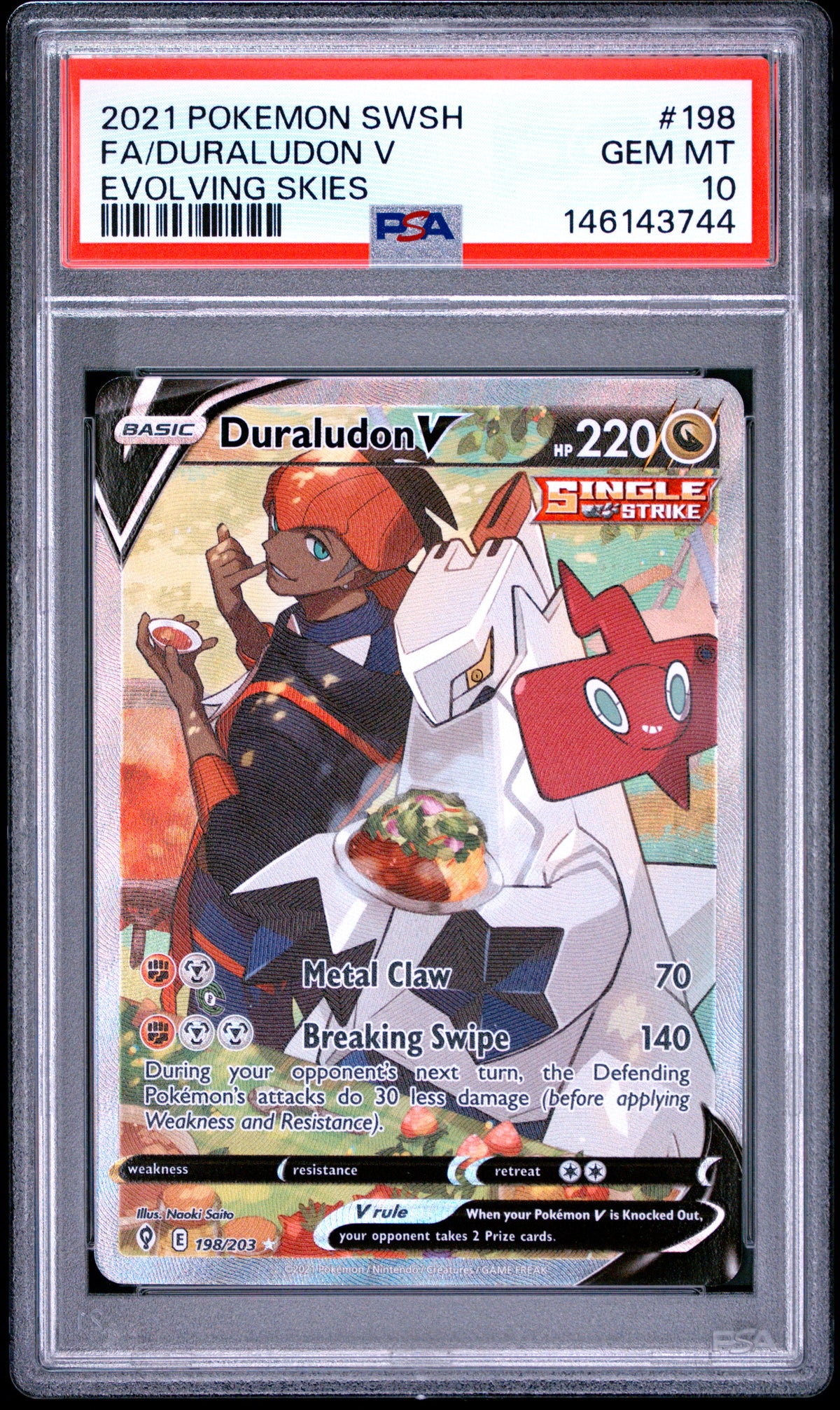 DURALUDON V 2021 EVOLVING SKIES PSA 10