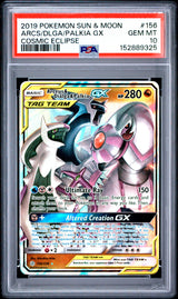 2019 POKEMON SUN & MOON COSMIC ECLIPSE #156 ARCS/DLGA/PALKIA GX COSMIC ECLIPSE PSA 10