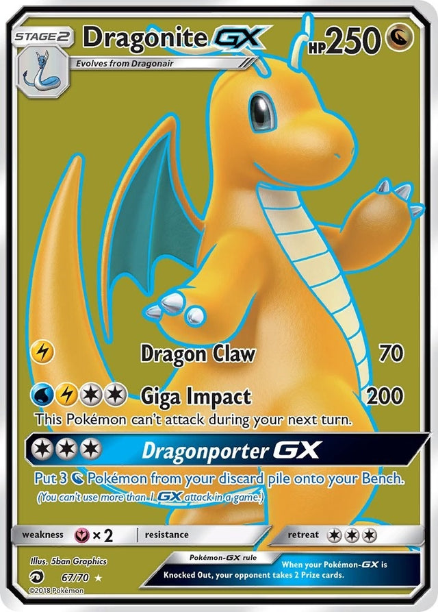 Image for Dragonite GX (Full Art) (67/70) (Dragon Majesty) - Pokemon