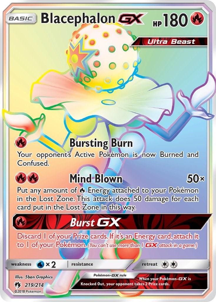 Image for Blacephalon GX (Secret) (219/214) (SM - Lost Thunder) - Pokemon