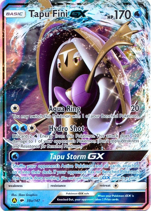 Image for Tapu Fini GX - 39a/147 (039a/147) (Alternate Art Promos) - Pokemon