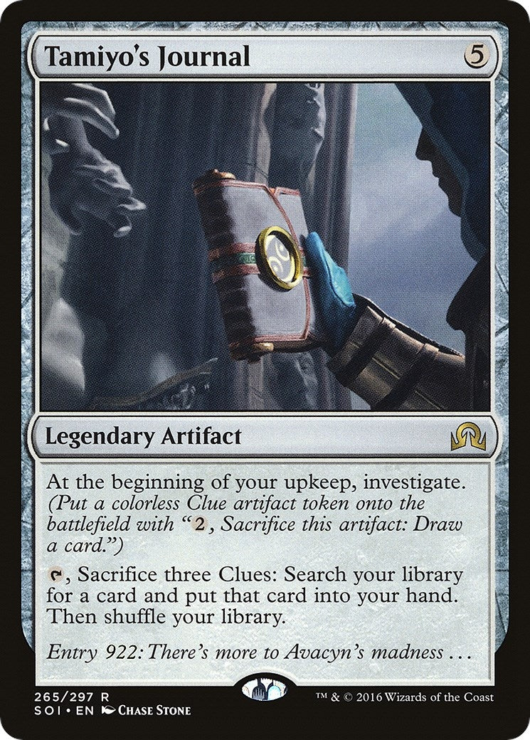 Image for Tamiyo's Journal (Entry 922) (265) (Shadows over Innistrad) (SOI) - Magic: The Gathering