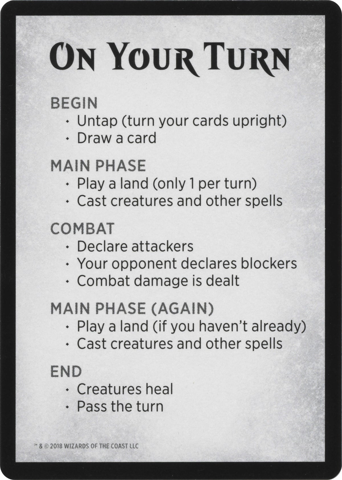 Image for Rules Card (WAR Bundle) (Unique and Miscellaneous Promos) (UMP) - Magic: The Gathering
