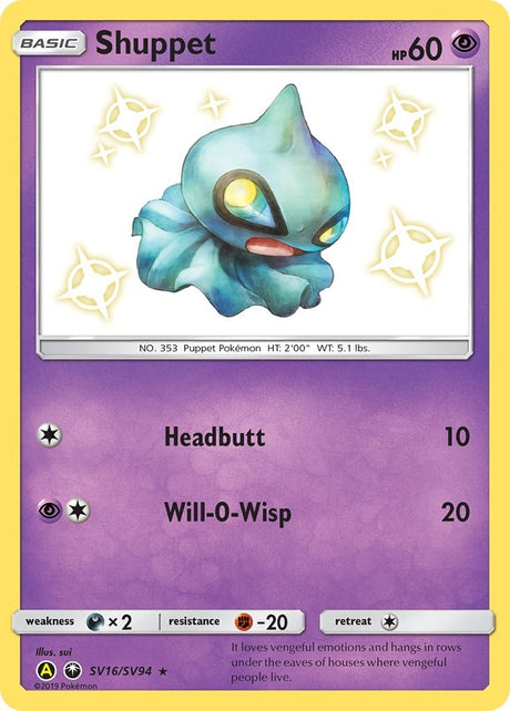 Image for Shuppet (SV16/SV94) (Hidden Fates: Shiny Vault) - Pokemon