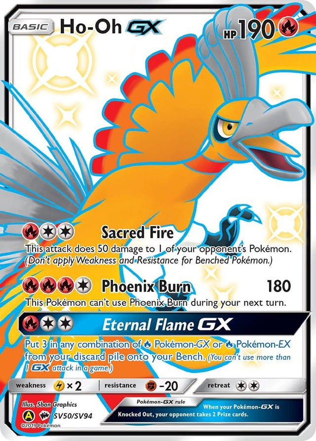 Image for Ho-Oh GX (SV50/SV94) (Hidden Fates: Shiny Vault) - Pokemon