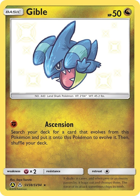 Image for Gible (SV38/SV94) (Hidden Fates: Shiny Vault) - Pokemon
