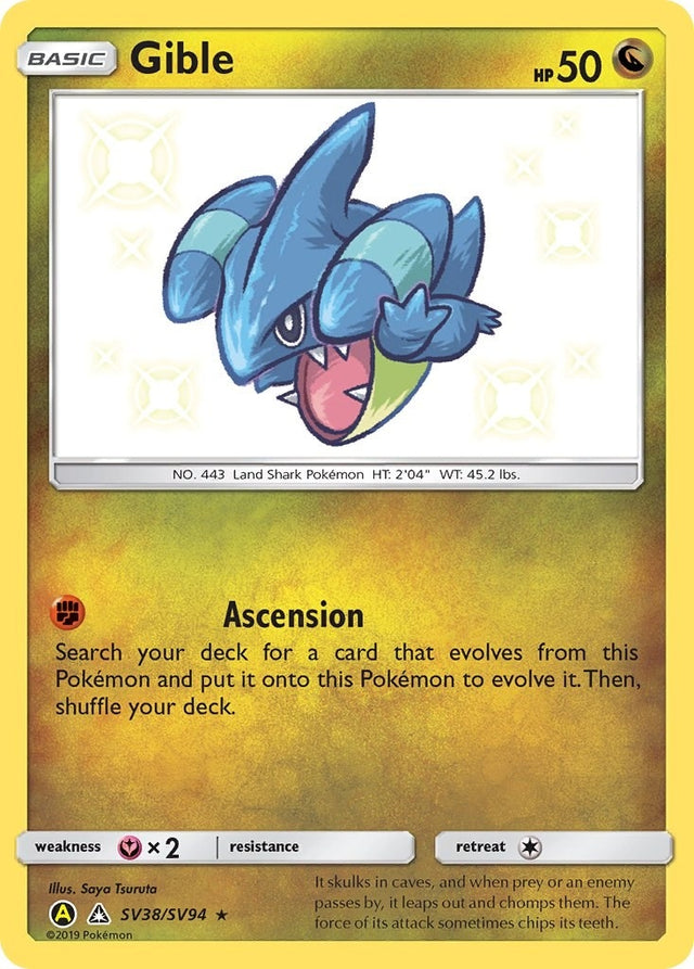 Image for Gible (SV38/SV94) (Hidden Fates: Shiny Vault) - Pokemon