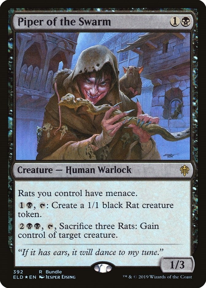 Image for Piper of the Swarm (ELD Bundle) (392) (Foil) (Unique and Miscellaneous Promos) (UMP) - Magic: The Gathering