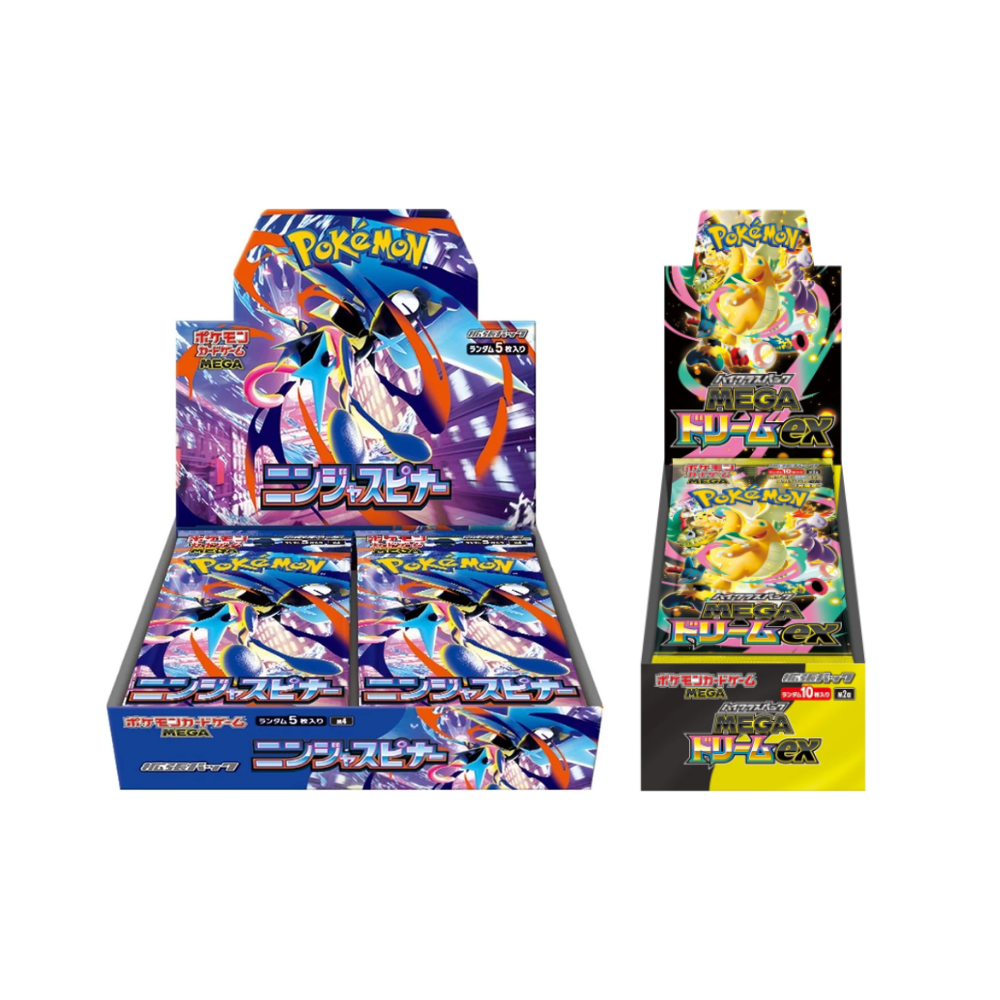 ニンジャスピナー ＆ MEGAドリームexセット Ninja Dream Bundle - 1x Mega Dream + 1x Ninja Spinner Booster Box