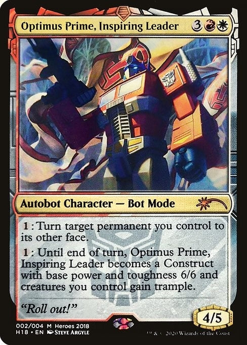Image for Optimus Prime, Inspiring Leader (2) (Unique and Miscellaneous Promos) (UMP) - Magic: The Gathering