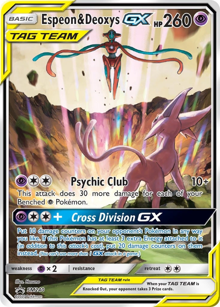Espeon & Deoxys GX - SM240 (SM240) (SM Promos)