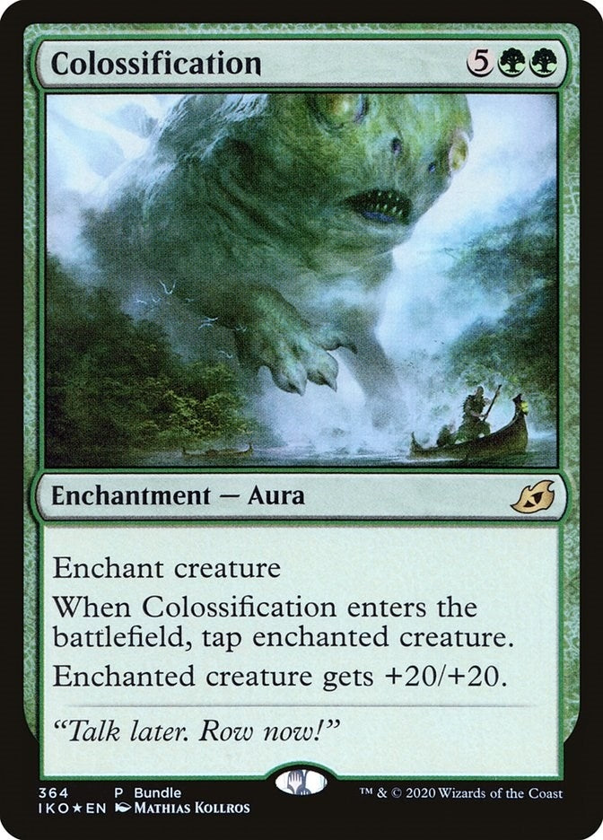 Image for Colossification (IKO Bundle) (364) (Foil) (Unique and Miscellaneous Promos) (UMP) - Magic: The Gathering