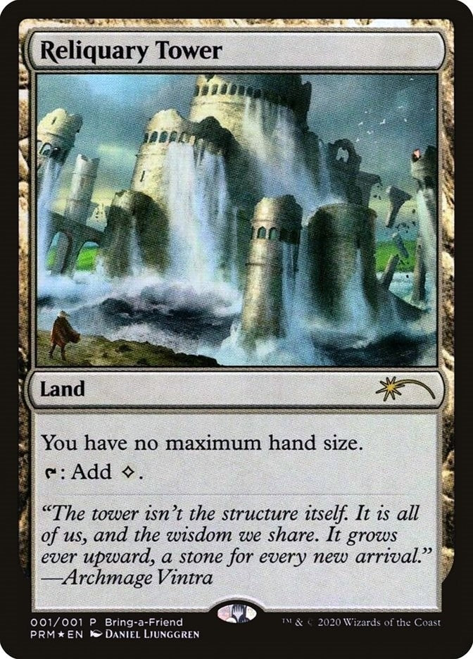 Image for Reliquary Tower (Bring a Friend Promo) (1) (Foil) (Unique and Miscellaneous Promos) (UMP) - Magic: The Gathering