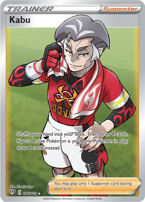 Kabu (Full Art) (186/189) (SWSH03: Darkness Ablaze)