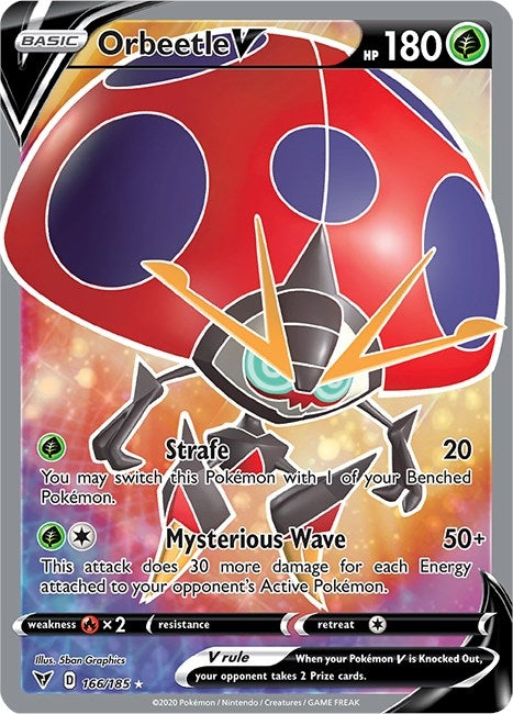 Image for Orbeetle V (Full Art) (166/185) (SWSH04: Vivid Voltage) - Pokemon