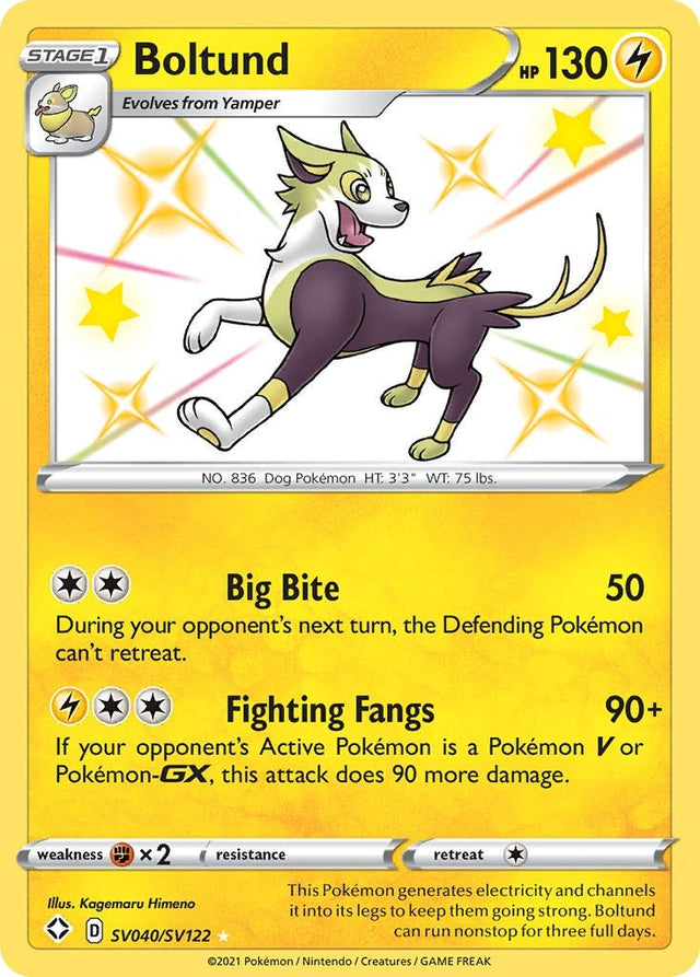 Image for Boltund (SV040/SV122) (Shining Fates: Shiny Vault) - Pokemon