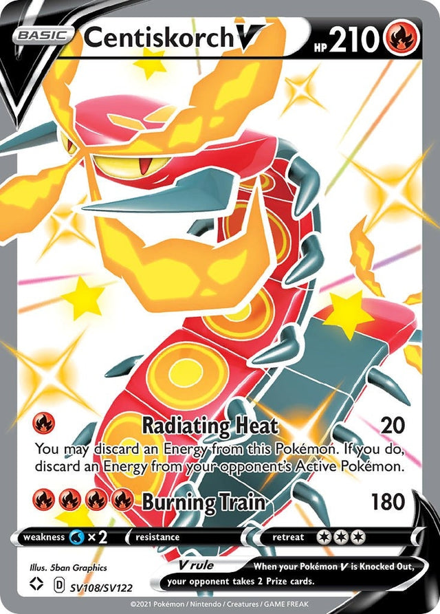 Image for Centiskorch V (SV108/SV122) (Shining Fates: Shiny Vault) - Pokemon