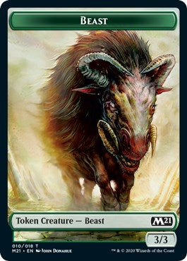 Image for Beast // Insect Double-Sided Token (Challenger 2021) (10 // 7) (Unique and Miscellaneous Promos) (UMP) - Magic: The Gathering