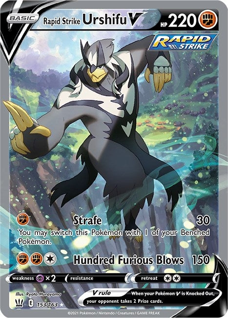 Image for Rapid Strike Urshifu V (Alternate Full Art) (153/163) (SWSH05: Battle Styles) - Pokemon
