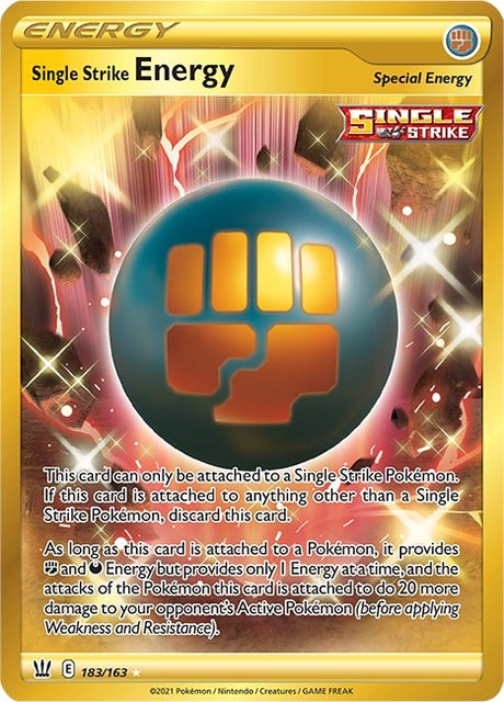 Image for Single Strike Energy (Secret) (183/163) (SWSH05: Battle Styles) - Pokemon