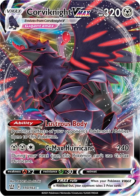 Image for Corviknight VMAX (110/163) (SWSH05: Battle Styles) - Pokemon
