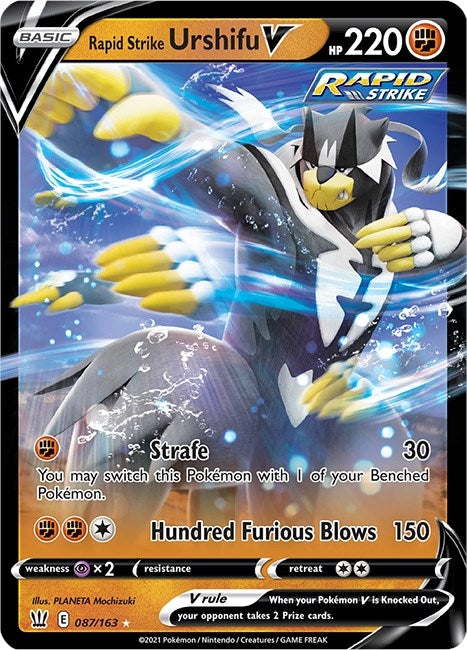 Image for Rapid Strike Urshifu V (087/163) (SWSH05: Battle Styles) - Pokemon