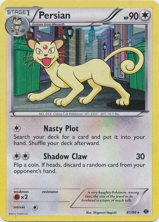 Image for Persian - 81/99 (Cosmos Holo) (081/099) (Blister Exclusives) - Pokemon