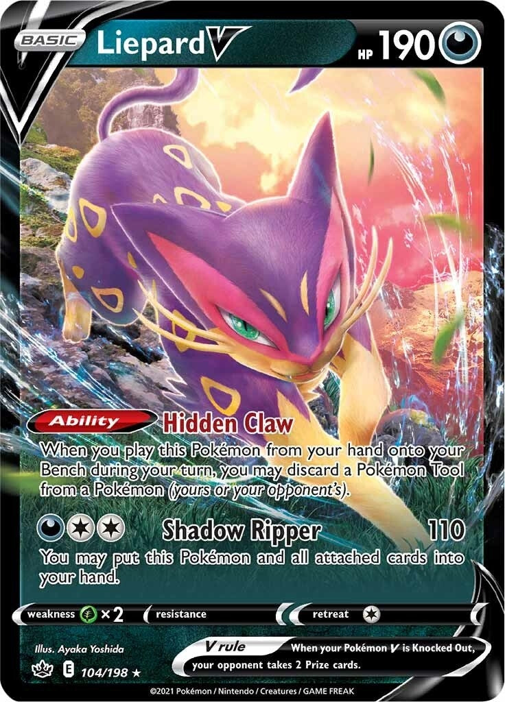 Image for Liepard V (104/198) (SWSH06: Chilling Reign) - Pokemon