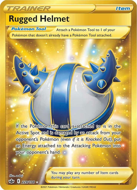 Image for Rugged Helmet (Secret) (228/198) (SWSH06: Chilling Reign) - Pokemon