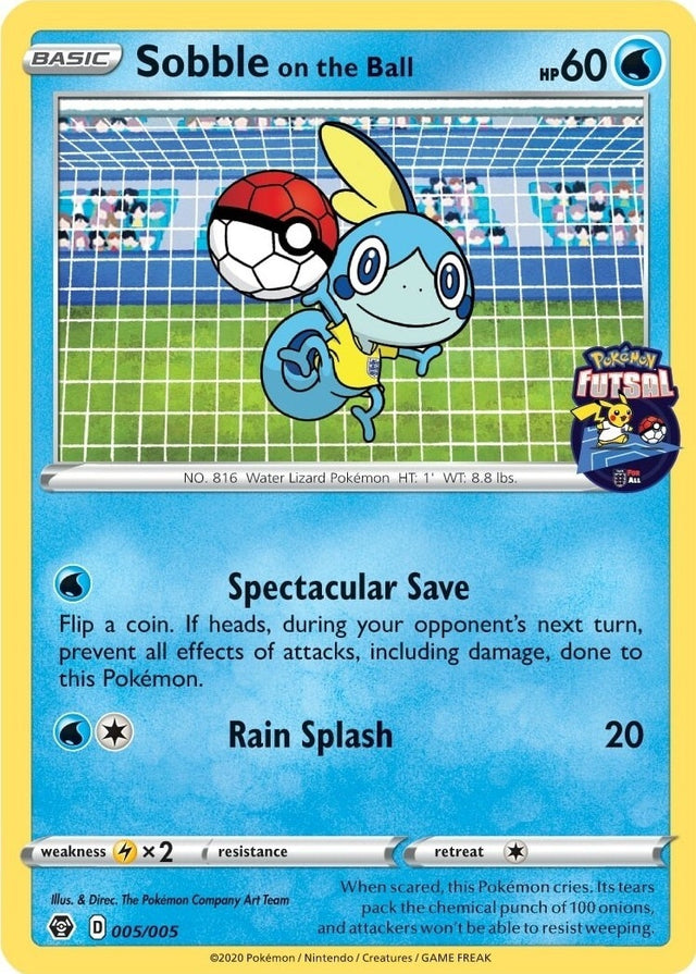 Image for Sobble on the Ball - 005/005 (Pokemon Futsal) (005/005) (Miscellaneous Cards & Products) - Pokemon