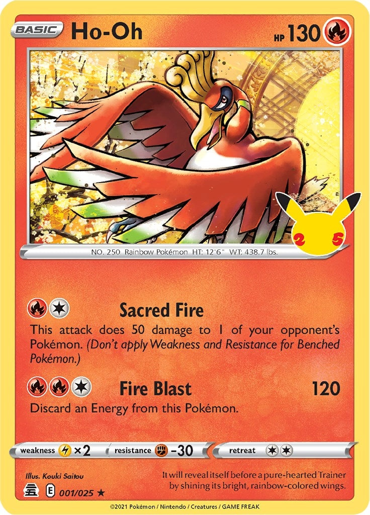 Ho-Oh (001/025) (Celebrations)