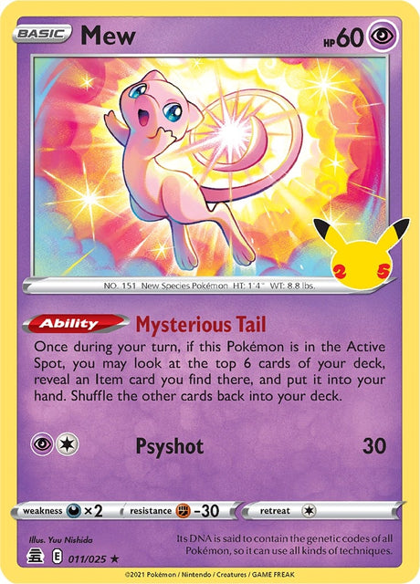 Image for Mew (011/025) (Celebrations) - Pokemon