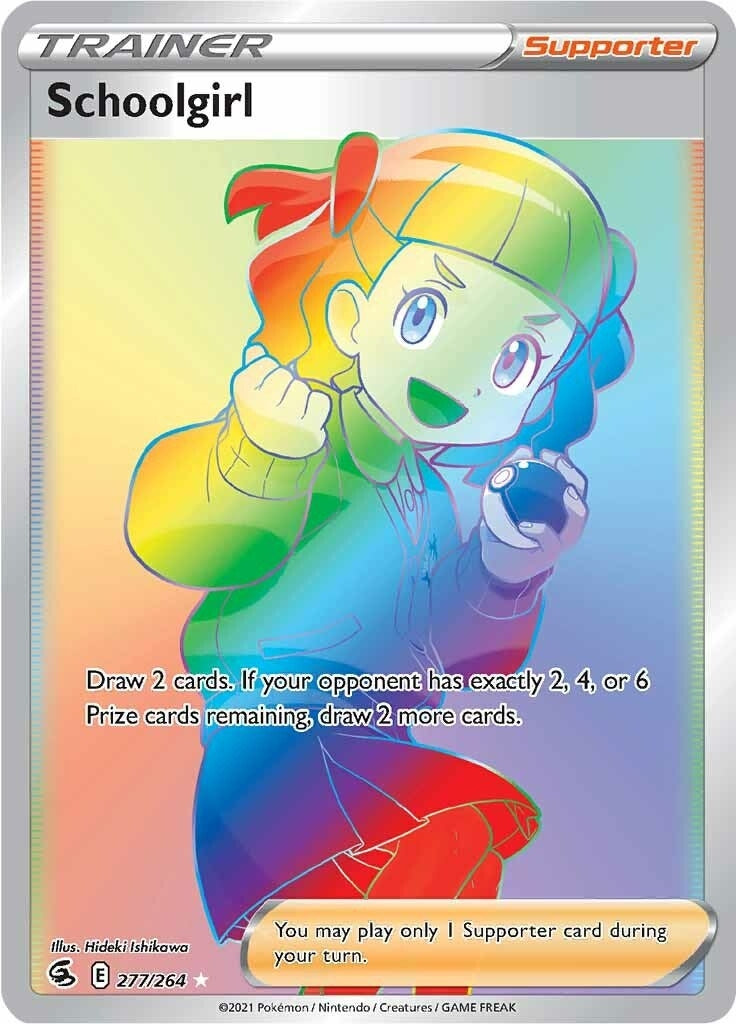 Image for Schoolgirl (Secret) (277/264) (SWSH08: Fusion Strike) - Pokemon