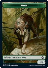 Image for Wolf (014) // Treasure (015) Double-Sided Token (Challenger 2022) (14 // 15) (Unique and Miscellaneous Promos) (UMP) - Magic: The Gathering