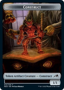 Image for Construct (015) // Blood (017) Double-Sided Token (Challenger 2022) (15 // 17) (Unique and Miscellaneous Promos) (UMP) - Magic: The Gathering