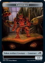 Image for Construct (015) // Blood (017) Double-Sided Token (Challenger 2022) (15 // 17) (Unique and Miscellaneous Promos) (UMP) - Magic: The Gathering