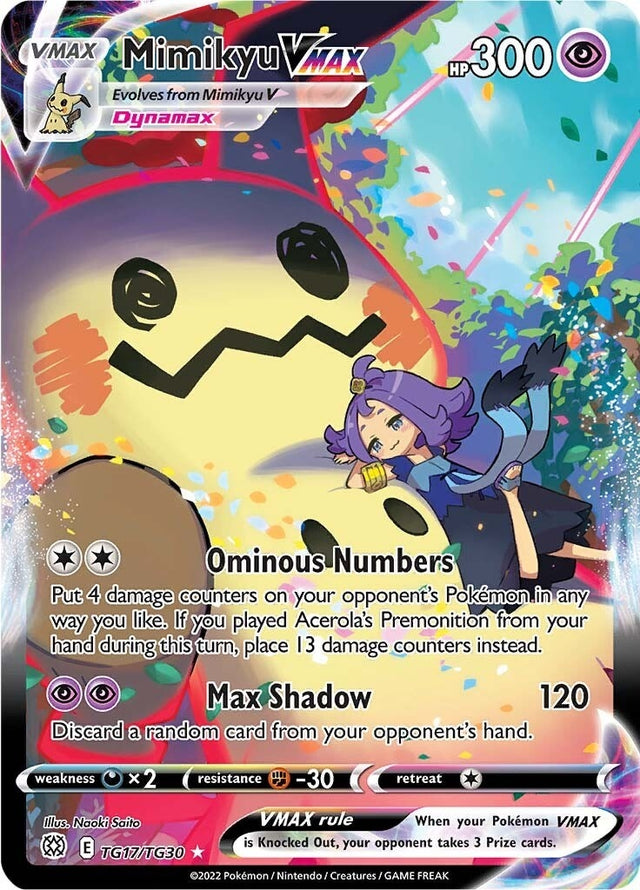 Image for Mimikyu VMAX (TG17/TG30) (SWSH09: Brilliant Stars Trainer Gallery) - Pokemon