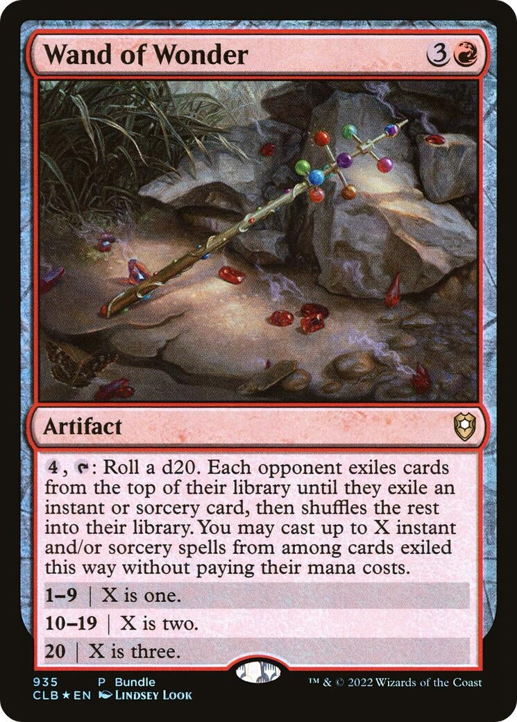 Image for Wand of Wonder (CLB Bundle) (935) (Foil) (Unique and Miscellaneous Promos) (UMP) - Magic: The Gathering