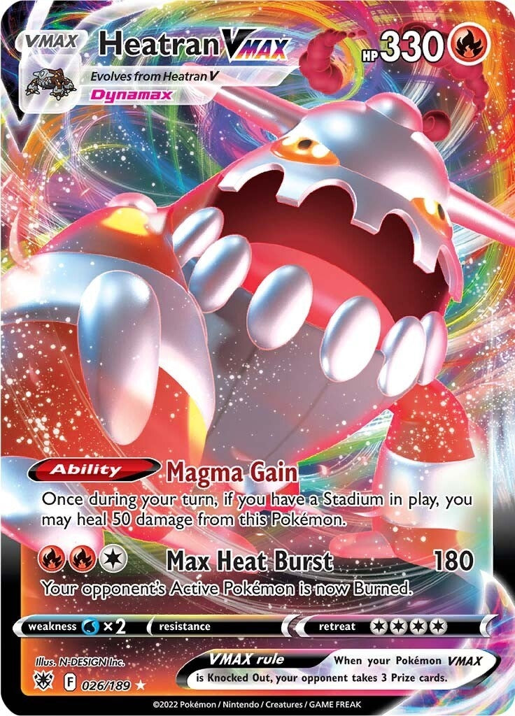 Image for Heatran VMAX (026/189) (SWSH10: Astral Radiance) - Pokemon