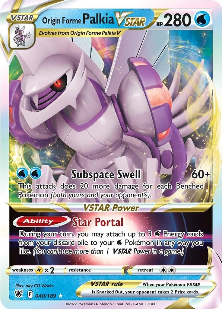 Image for Origin Forme Palkia VSTAR (040/189) (SWSH10: Astral Radiance) - Pokemon
