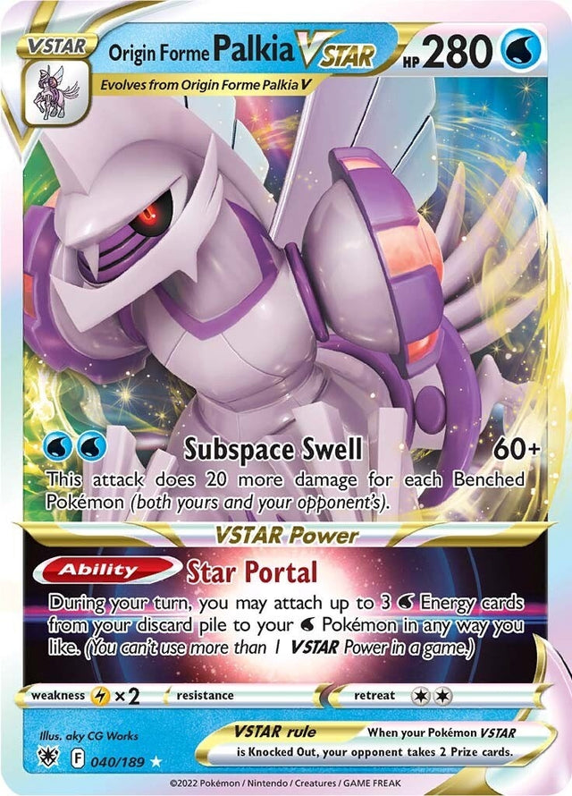 Image for Origin Forme Palkia VSTAR (040/189) (SWSH10: Astral Radiance) - Pokemon