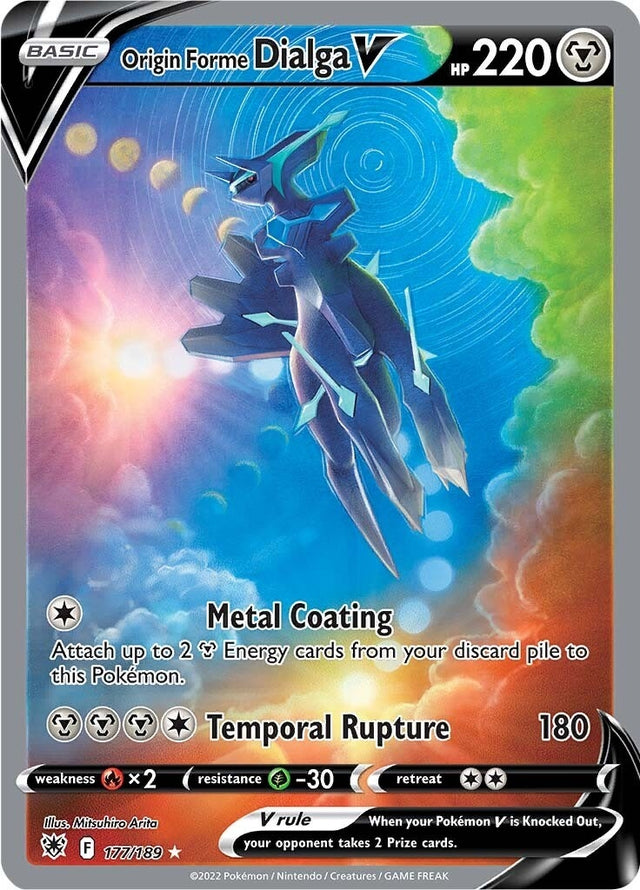 Image for Origin Forme Dialga V (Alternate Full Art) (177/189) (SWSH10: Astral Radiance) - Pokemon
