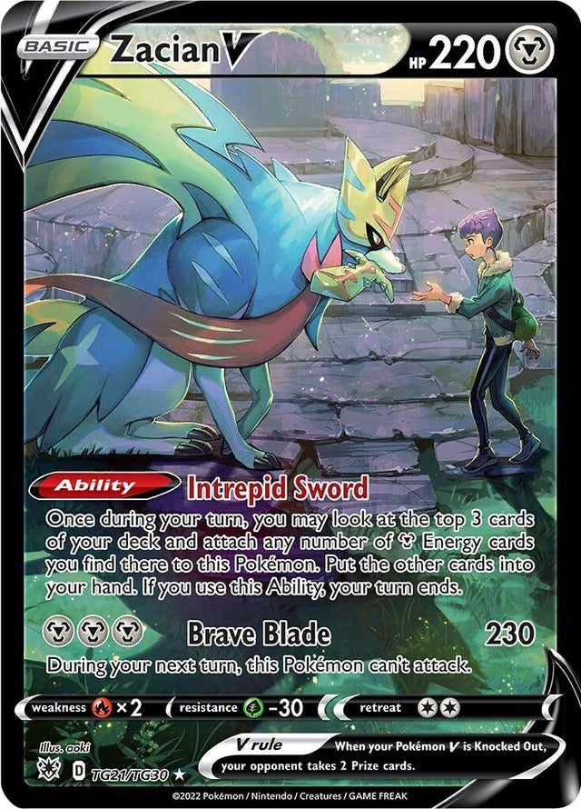 Image for Zacian V (TG21/TG30) (SWSH10: Astral Radiance Trainer Gallery) - Pokemon