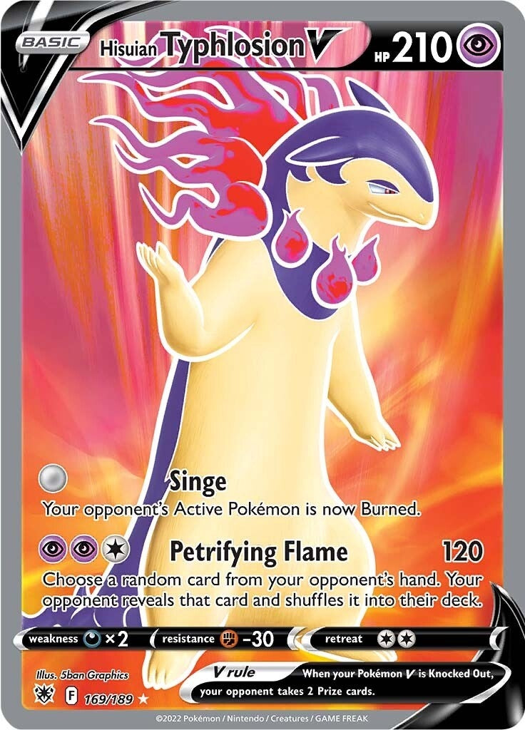 Image for Hisuian Typhlosion V (Full Art) (169/189) (SWSH10) - Pokemon